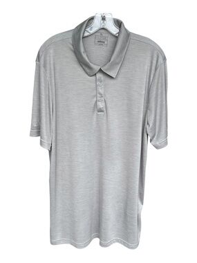 Men's Adidas Gray Polo Shirt-Size XL